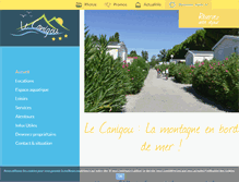 Tablet Screenshot of camping-lecanigou.com